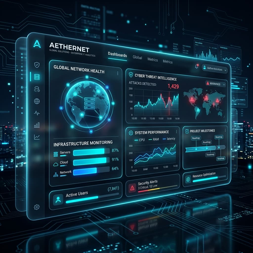 DLite Techs Enterprise Software Dashboard